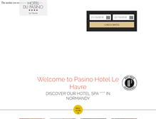 Tablet Screenshot of pasinohotellehavre.com